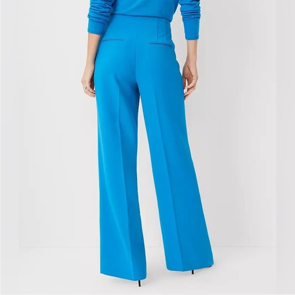 Ann Taylor The Darted Wide Leg Dress Pants in Blue Women's Size 2. NWT - Picture 3 of 6